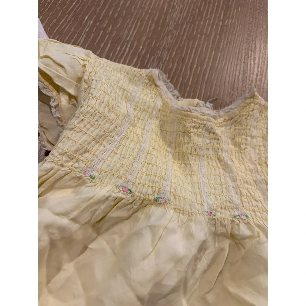 Baby Girls Vintage Dress Outfit Lot 6-12M Precious Moments Floral Lace Bloomers